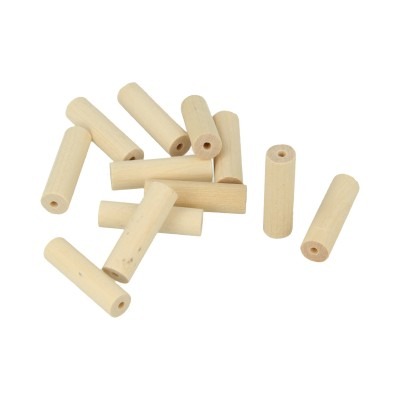 Houten Kralen - Midi Cylinder 30mm - 15st