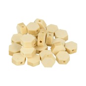 Houten Kralen - Hexagon 10Mm - 25St