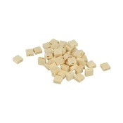 Houten kralen - midi vierkant 10mm - 50st