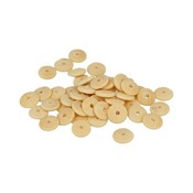 Houten kralen - ronde schijf - 10mm - 50st