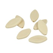 Houten kralen - petal - 15 mm - 7st