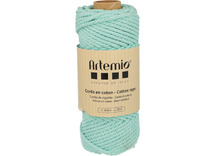 Touw - macrame - candy colors - 33 m - aqua - per stuk