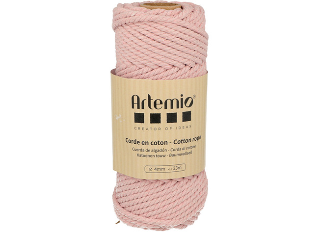 Touw - Macrame - Candy Colors - 33 M - Bubblegum - Per Stuk