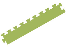 Matten - bewegen - vloertegel - afboording voor TX1236 - schuin - groen - set van 4