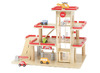 Speelgoed garage - Viga - met accessoires - hout - per set