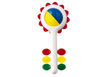 Eerste speelgoed - Ambi toys - zonnebloem rammelaar - per stuk