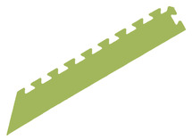 Matten - bewegen - vloertegel - afboording voor TX1236 - schuin met hoek - groen - set van 4