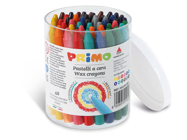 Waskrijt - Primo - Rond - Dun - Set Van 48