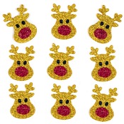 Kerst - foamstickers - rendieren 100sst