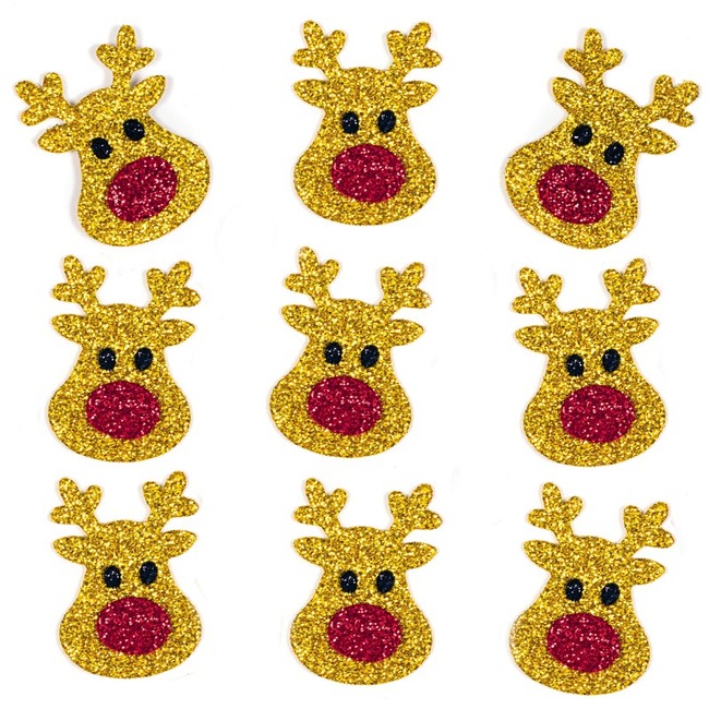 Kerst - Foamstickers - Rendieren 100sst