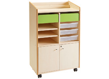 Bureau - klasorganisatie - leerkrachtendesk staand met opbergruimte - per stuk