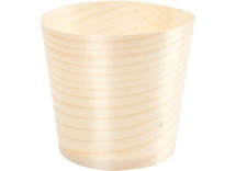 Hout - beker - rond - set van 12