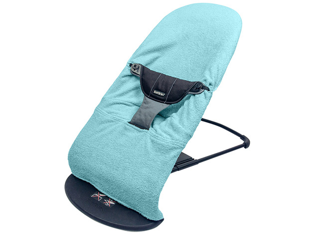 Textiel - Relaxovertrek Badstof Voor Relax Babybjorn - Hageland Educatief - Turkoois - Per Stuk