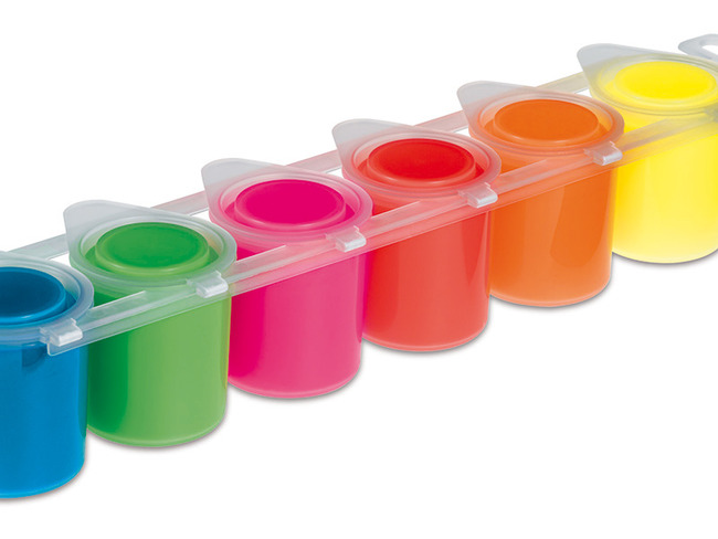 Verf - Plakkaatverf - Primo - Fluo - 6 X 25 Ml - Set Van 6 Assorti