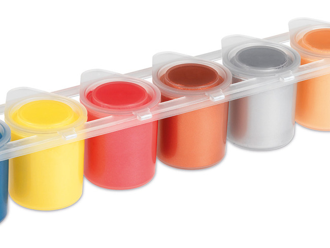 Verf - Plakkaatverf - Primo - Metallic - 6 X 25 Ml - Set Van 6 Assorti