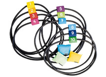 Bewegingsmateriaal - Beleduc - spring- en werpringen - set van 10 ringen