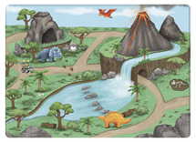 Matten - speelmat - dino - 130 x 180 cm - per stuk