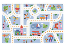 Matten - speelmat - stratentapijt - 130 x 180 cm - per stuk