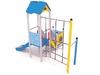 Speeltoestel - active - glijbaanhuisje met platform en klimnet