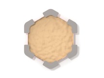 Zandbak - Kunststof - Hexagon - Grote Zitjes