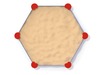 Zandbak - kunststof - hexagon - kleine zitjes