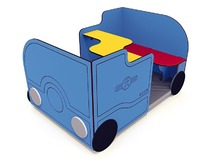 Lage constructie - mini - trein - open wagon
