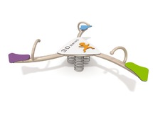 Wippen - veerdier - tripple - acrobat