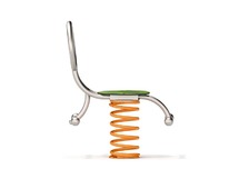 Wippen - veerdier - fiets