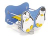 Wippen - veerdier - dubbel - pinguin