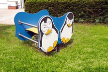 Wippen - veerdier - dubbel - pinguin