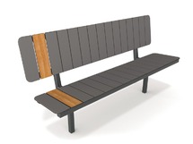 Outdoor Meubilair - Urbaniq - Wood - Zitbank Met Rugleuning
