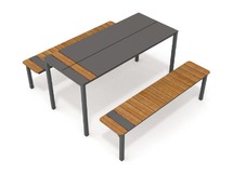 Outdoor Meubilair - Urbaniq - Wood - Tafel Met Zitbanken