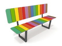 Outdoor Meubilair - Urbaniq - Regenboog - Zitbank Met Rugleuning