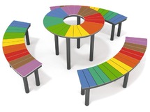 Outdoor Meubilair - Urbaniq - Regenboog - Tafel Rond