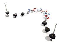 Single - evenwichtsparcours - parcours d