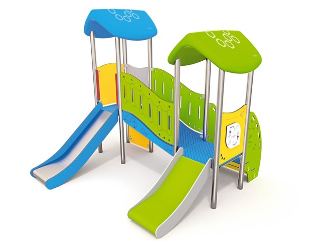 Lage Constructie - Mini - Kasteelloopbrug - Dubbele Glijbaan