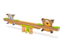 Wippen - veerdier - vierzitter - beer en muis