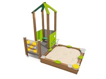 Zanbak - jungle - speelhuisje met zandbak
