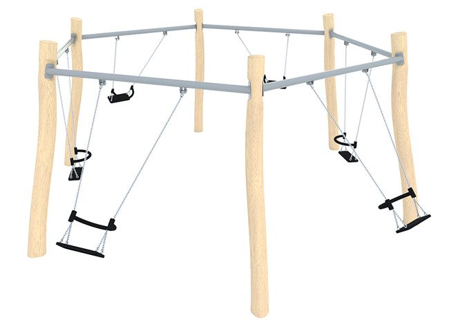 Schommel - Robinia - Swingking - 6 Schommels
