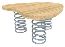 Wippen - veerdier - robinia - surfer