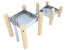 Zandbak - workshop - robinia - waterspeelset a