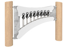 Outdoor - speelwand - robinia - xylofoon - per stuk