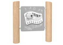 Outdoor - speelwand - robinia - piano - per stuk