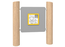 Outdoor - speelwand - robinia - puzzel - per stuk