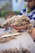 Modelleerzand - kinetisch zand - 5 kg - boetseren - per stuk