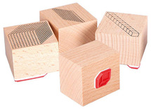 Stempels - Akros Base 10 Numerical Breakdown Stamps - tellen - set van 4
