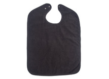 Textiel - Slabber xl- waterproof - drukknopen - antraciet - per stuk