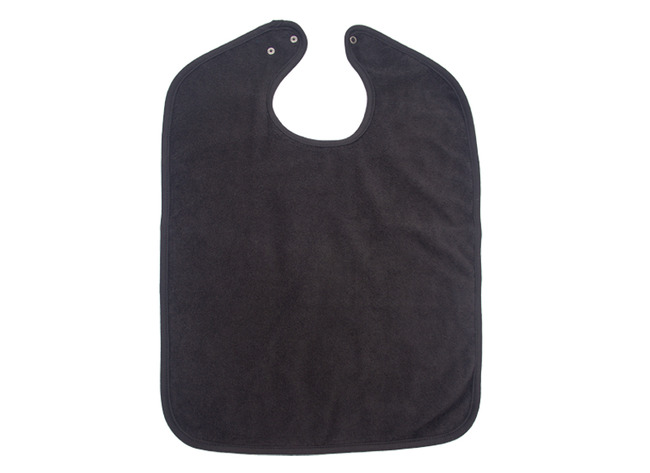 Textiel - Slabber Xl- Waterproof - Drukknopen - Antraciet - Per Stuk