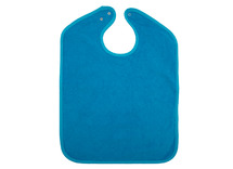 Textiel - Slabber xl- waterproof - drukknopen - aqua - per stuk