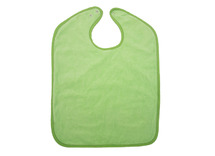 Textiel - Slabber xl- waterproof - drukknopen - limoen - per stuk